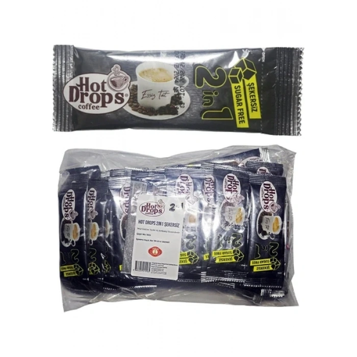 HOT DROPS 2Sİ1 ARADA SEYAHAT BOY HAZIR KAHVE 40 ADET X 5 GR
