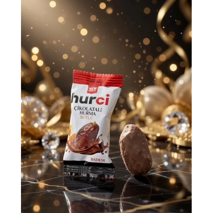HURCİ SÜTLÜ ÇİKOLATA KAPLI BADEMLİ HURMA 250 GR