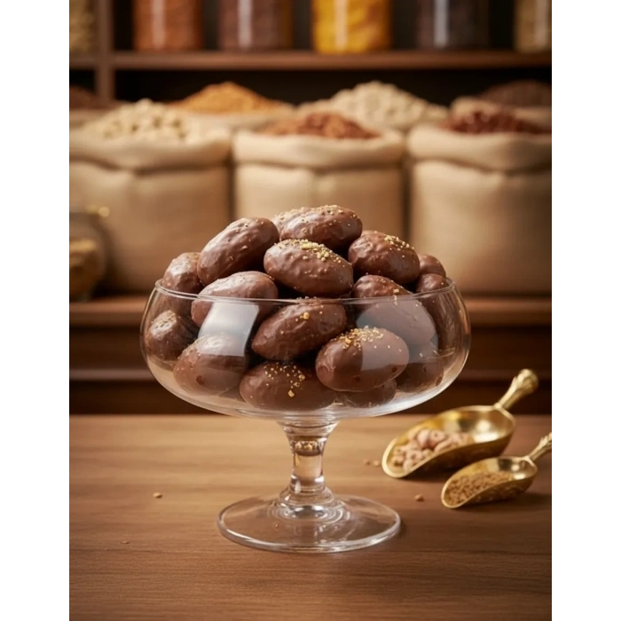 HURCİ SÜTLÜ ÇİKOLATA KAPLI BADEMLİ HURMA 250 GR