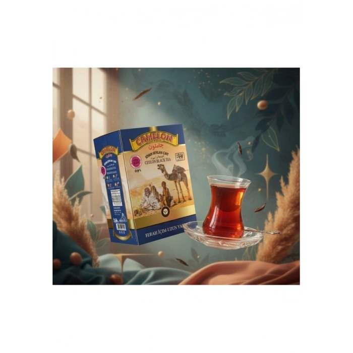 CAMELON İTHAL SİYAH SEYLAN ÇAYI MAVİ PAKET UZUN YAPRAK 800 GR