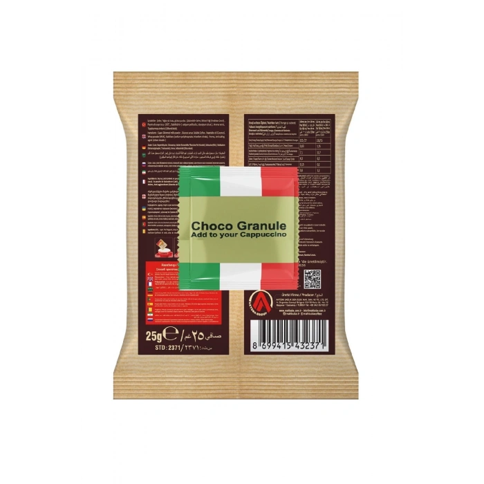 Mahbuba Çikolata Soslu Bol Köpüklü Granule Cappuccino Hazır Kahve 20x25gr