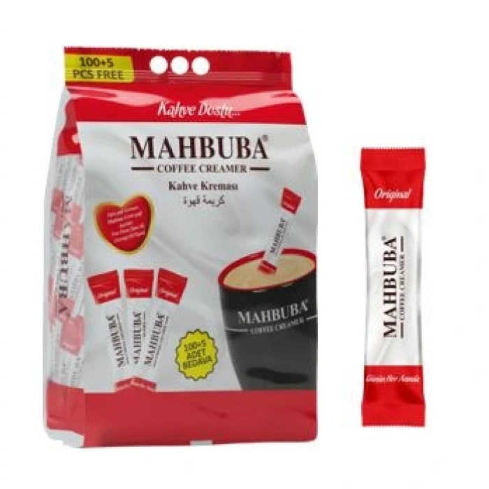 Mahbuba Kahve Kreması Beyazlatıcı Süt Tozu 100 + 5 Adet Hediyeli x 4,2 Gr