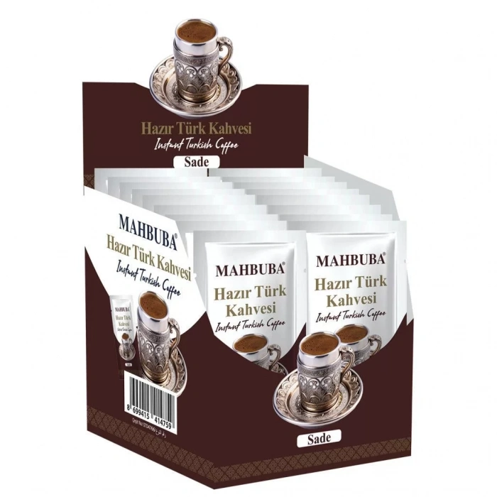 Mahbuba Sade (Şekersiz) Hazır Türk Kahvesi 12x6gr