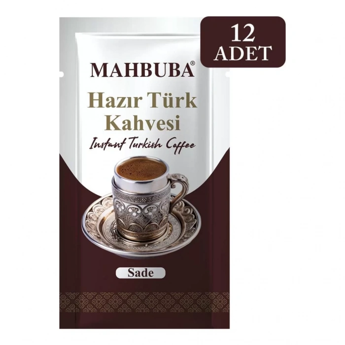Mahbuba Sade (Şekersiz) Hazır Türk Kahvesi 12x6gr