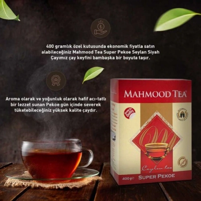 MAHMOOD TEA SUPER PEKOE İTHAL SEYLAN DÖKME ÇAYI 400 GR