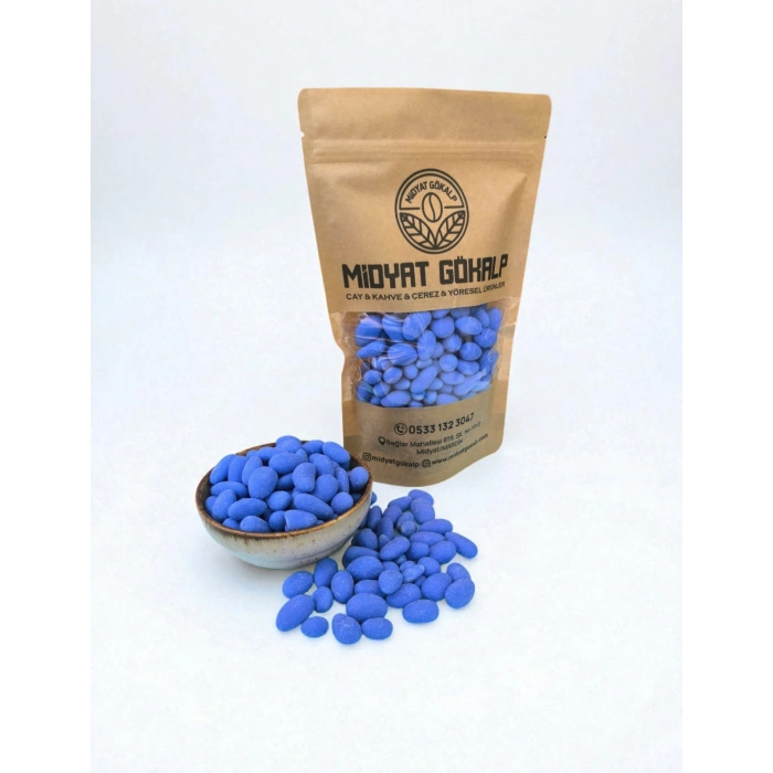 MİDYATGÖKALP MARDİN YÖRESEL BADEM ŞEKERİ MAVİ 1000 GR