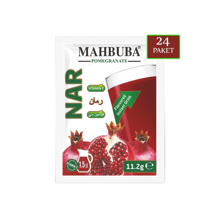 Mahbuba Nar Aromalı Soğuk Toz Içecek 24x11.2gr