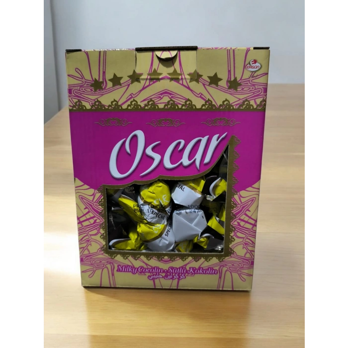 Oscar Fındık Aromalı Sütlü Kokolin Çikolatalı Şeker 1 Kg