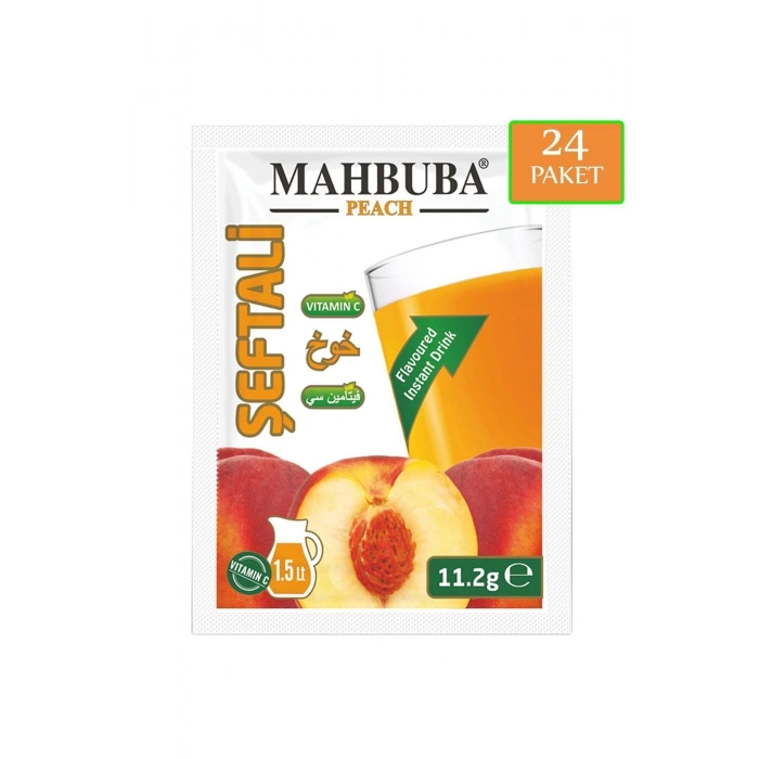 Mahbuba Şeftali Aromalı Soğuk Toz Içecek 24x11.2gr
