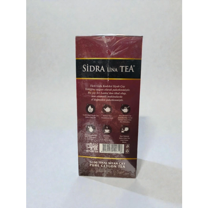 SİDRA LİNA İTHAL SİYAH SAF SEYLAN ÇAY 800 GR