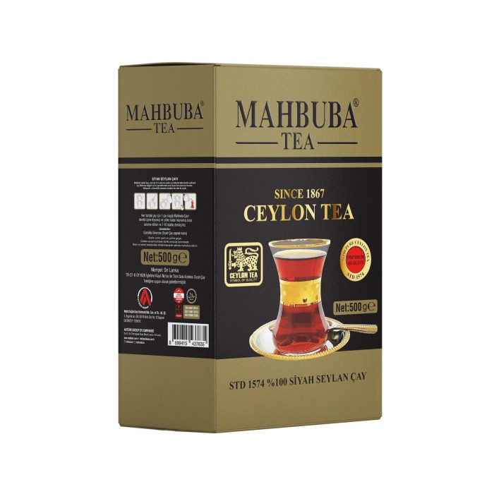 Mahbuba Std 1574 Premium Ithal Seylan Sri Lanka Ceylon Kaçak Siyah Yaprak Çayı 500gr