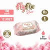 FLYFİX ROSE GÜL KOKULU ISLAK HAVLU 100 ADET X 12 PAKET