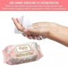 FLYFİX ROSE GÜL KOKULU ISLAK HAVLU 100 ADET X 12 PAKET