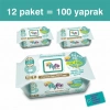 FLYFİX SENSİTİVE ISLAK HAVLU 100 ADET X 12 PAKET