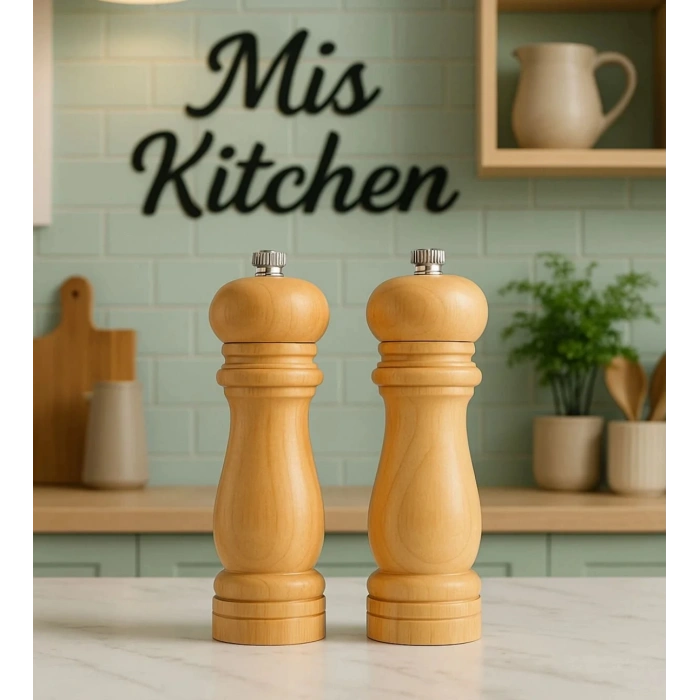 1 adet bambu tuz değirmeni