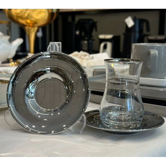 12 parça 6 kişilik çay seti