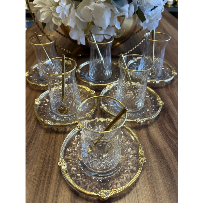 18 parça 6 kişilik çay seti