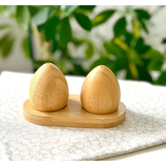 2 Li bambu tuzluk/biberlik