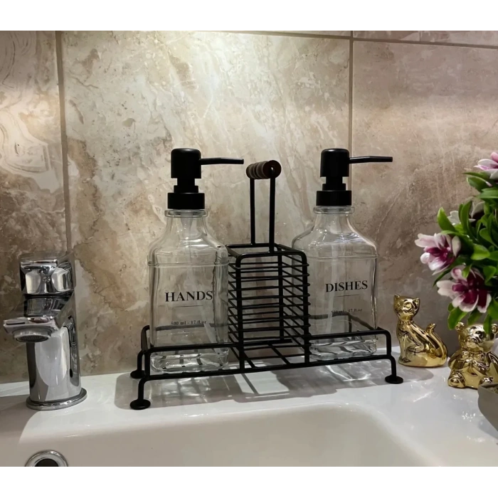 2 Li Standlı cam deterjanlık