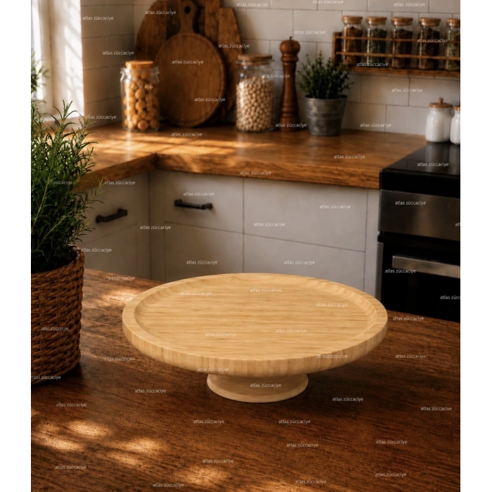 20 cm ayaklı bambu stand