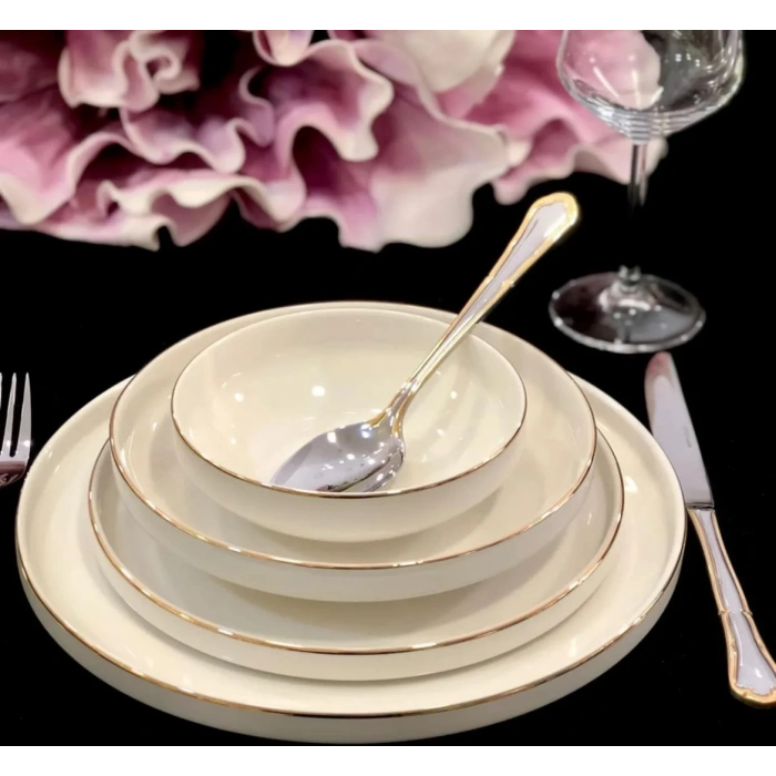 24 parça gold porselen yemek takımı