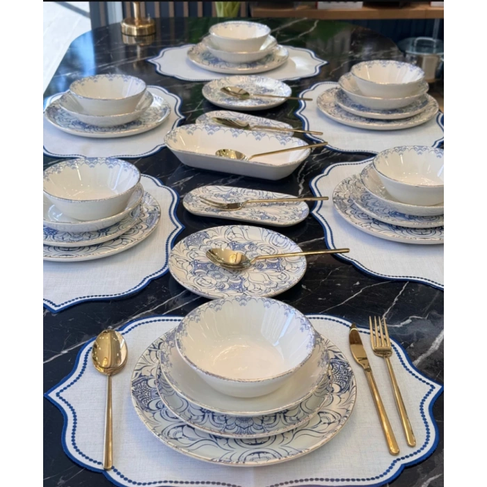 27 parça 6 kişilik yemek takımı