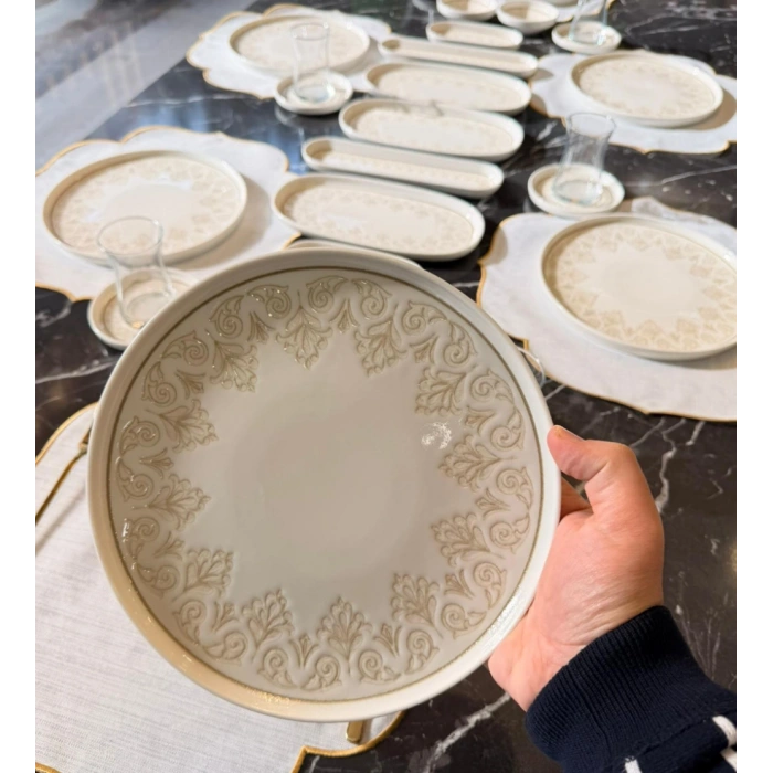 29 parça porselen kahvaltı takımı