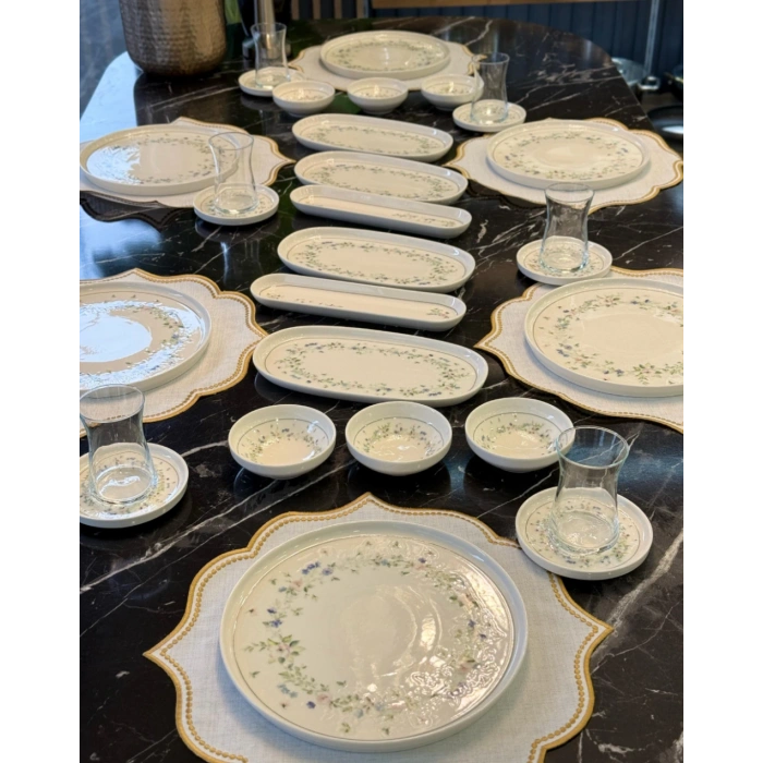 29 parça porselen kahvaltı takımı