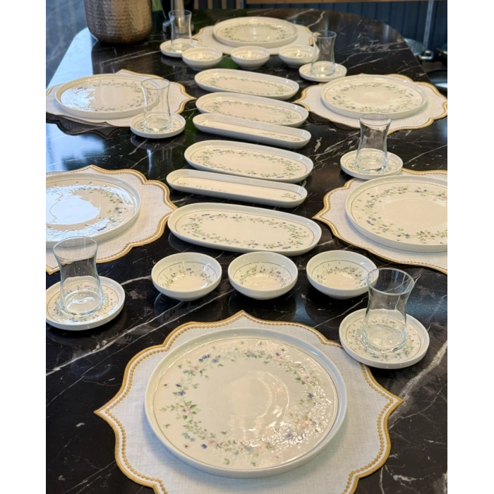 29 parça porselen kahvaltı takımı