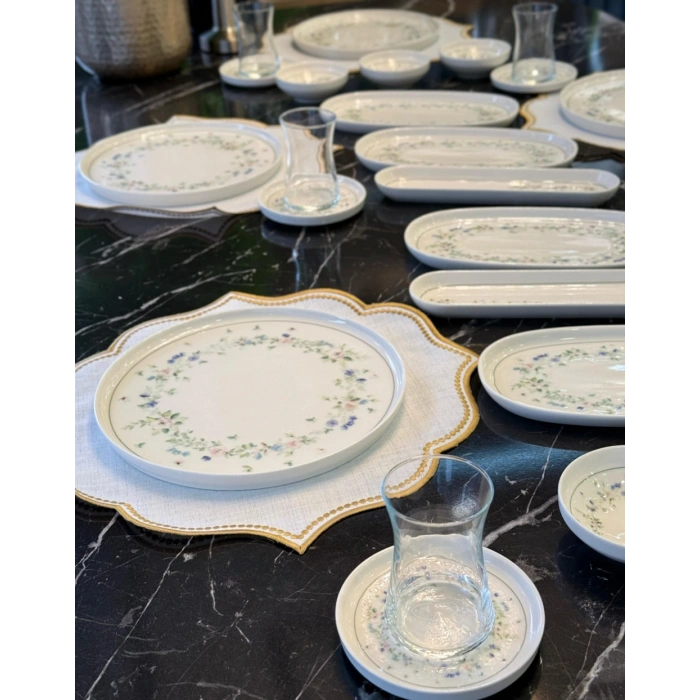 29 parça porselen kahvaltı takımı