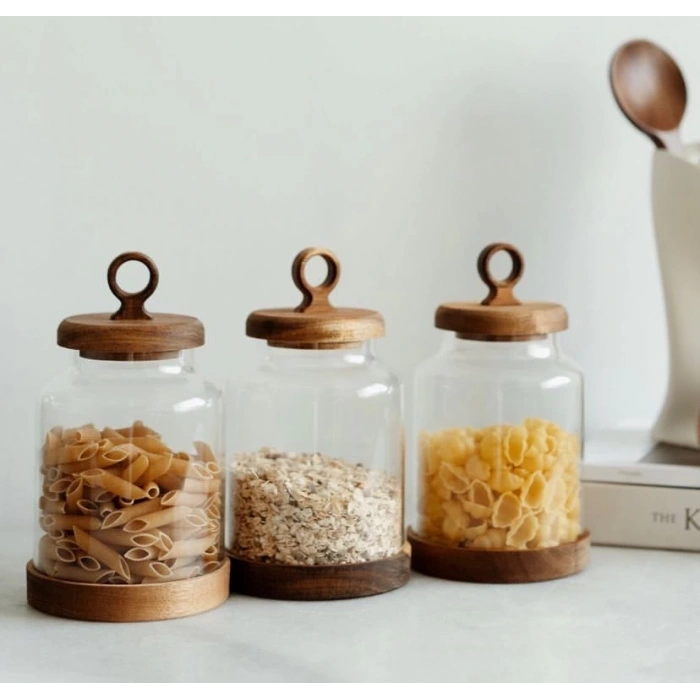 3 lü akasya kavanoz