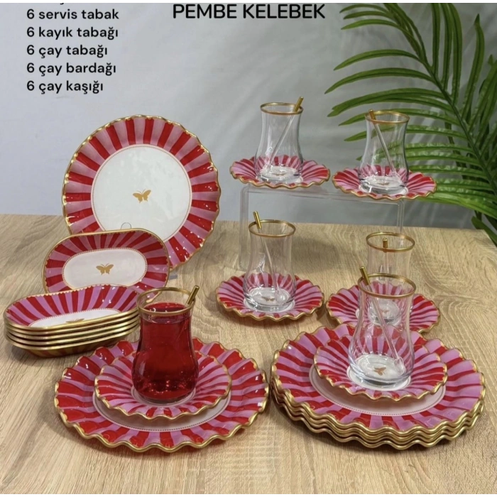 30 parça cam ikram / kahvaltı takımı