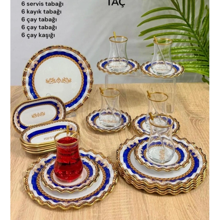 30 parça cam ikram/kahvaltı takımı