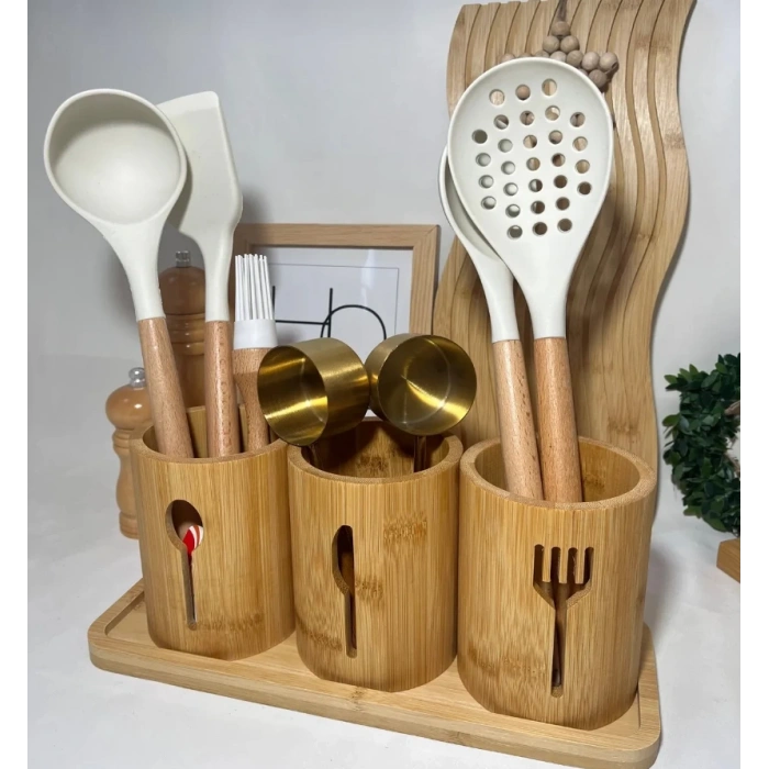 4 parça bambu kaşıklık