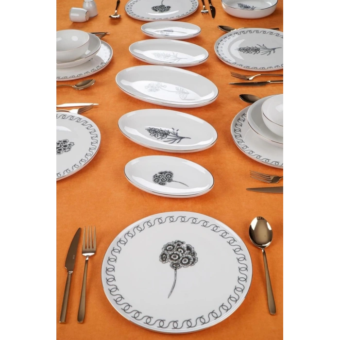 46 parça 12 kişilik yemek takımı