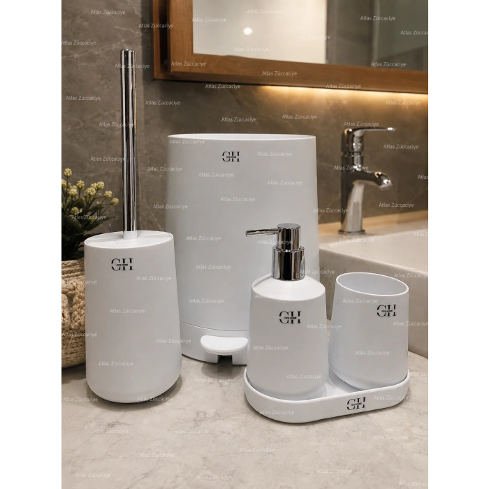 5 parça akrilik banyo takımı