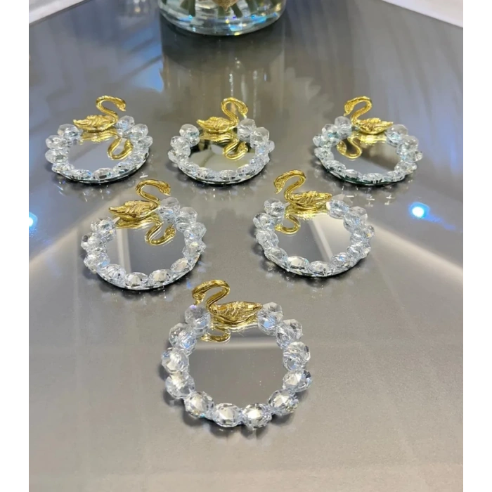 6 adet aynalı İkramlık