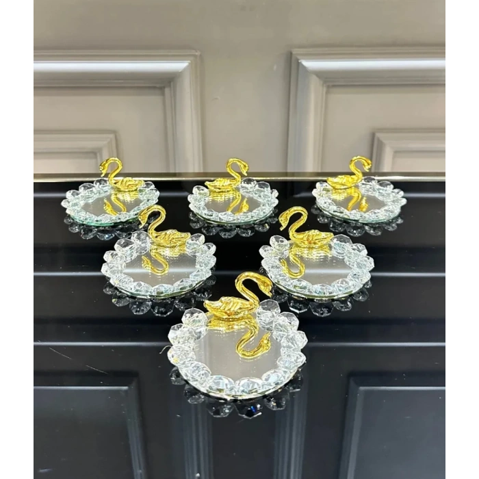 6 adet aynalı İkramlık