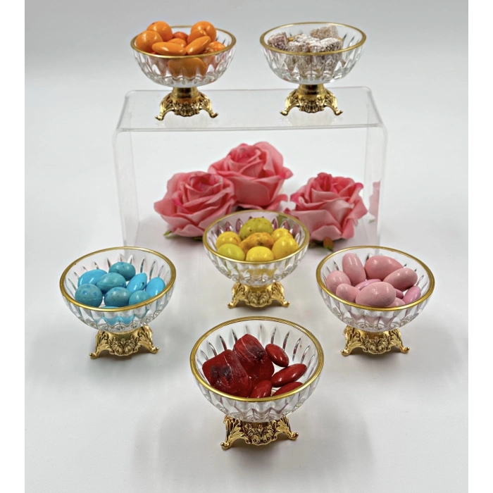 6 adet cam ikramlık