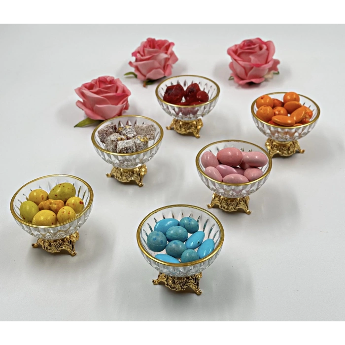 6 adet cam ikramlık