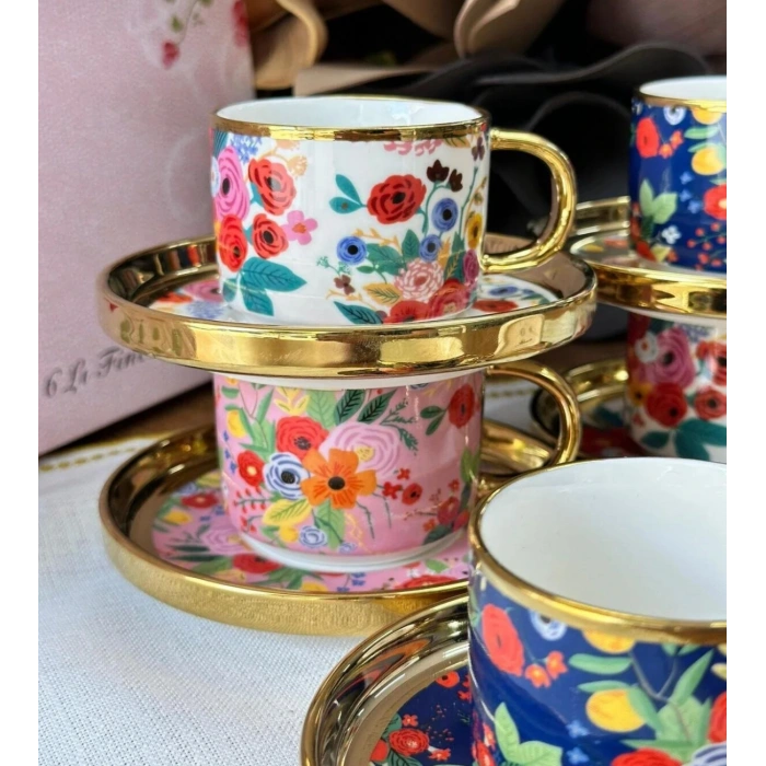 6 kişilik porselen fincan takımı