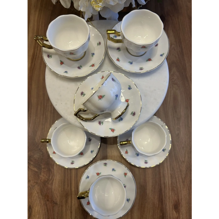 6 kişilik porselen fincan takımı