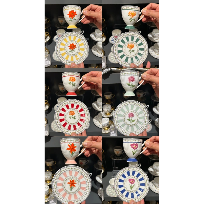 6 kişilik porselen fincan takımı