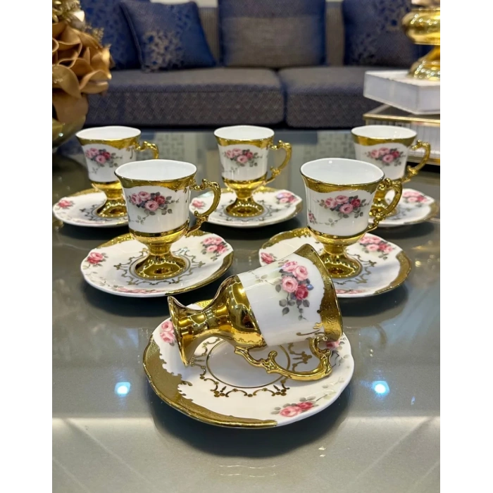 6 kişilik porselen fincan takımı
