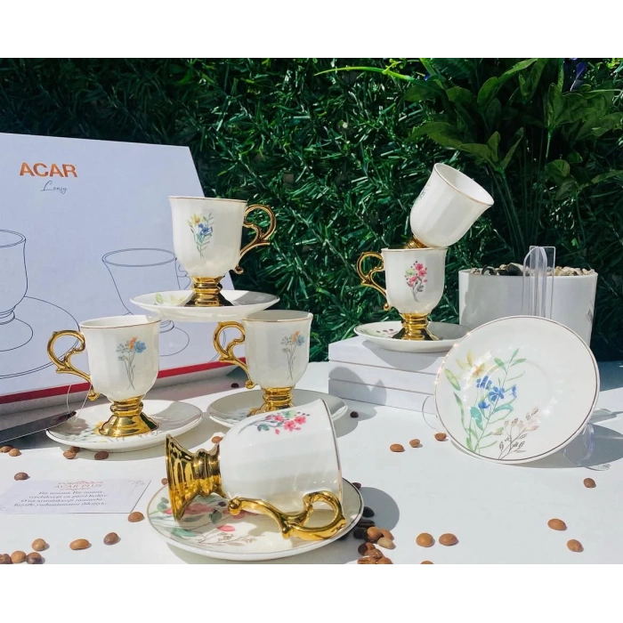 6 kişilik porselen fincan takımı