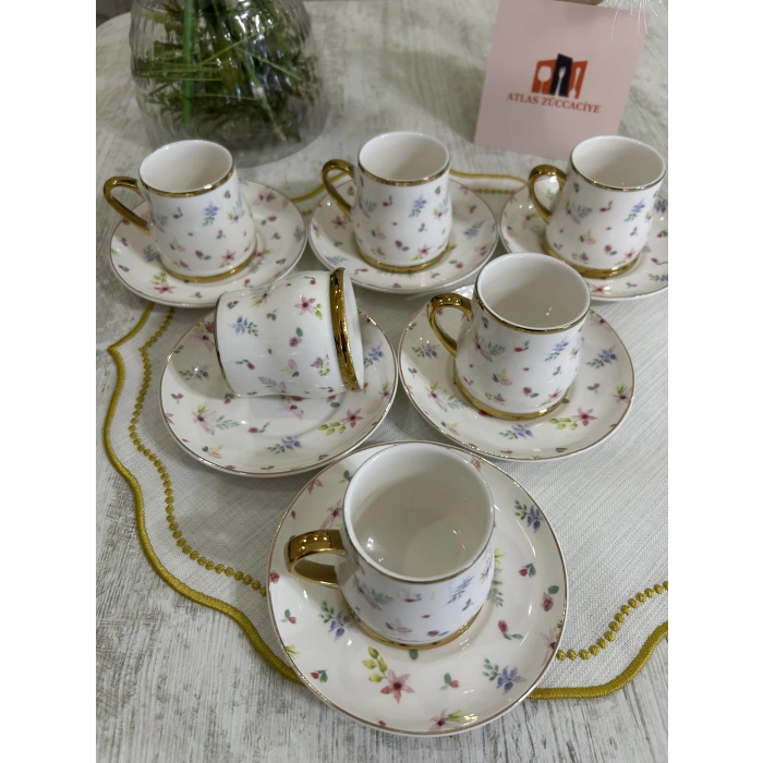 6 kişilik porselen fincan takımı