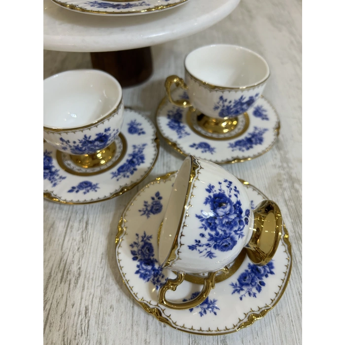 6 kişilik porselen fincan takımı