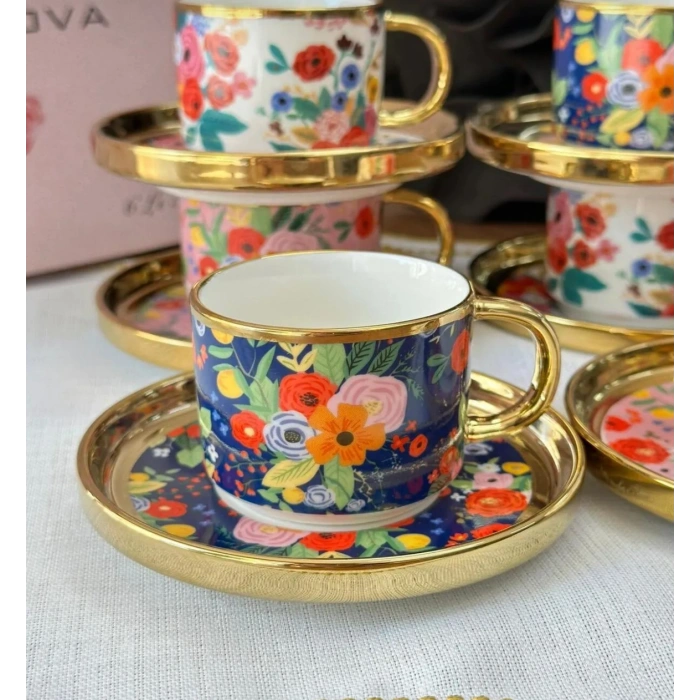 6 kişilik porselen fincan takımı