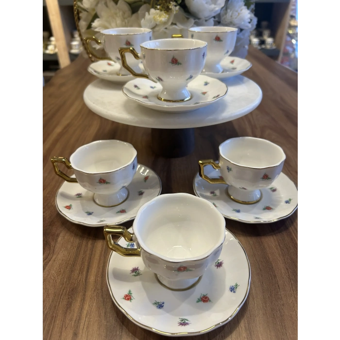 6 kişilik porselen fincan takımı