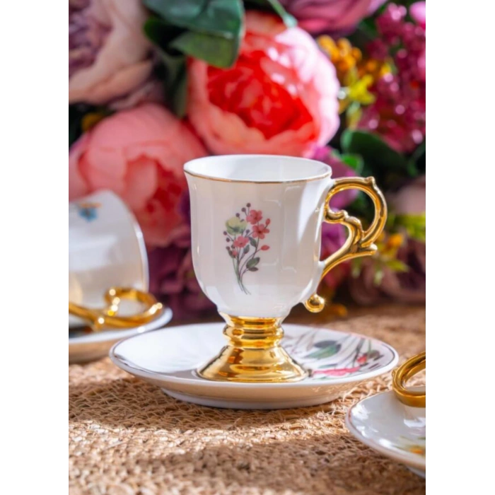 6 kişilik porselen fincan takımı